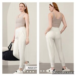 Athleta XXS Coaster Luxe High Rise Jogger Sweatpants Fog Gray Heather